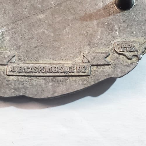 Vintage 1995 Pewter Tone Alliant Powder Belt Buckle Limited Edition Made In USA - Thumbnail 4