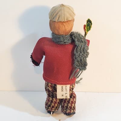 Vtg 1983 KURT ADLER Christmas Carol Charles Dickens Bisque Boy Figure Doll 5 in - Thumbnail 4