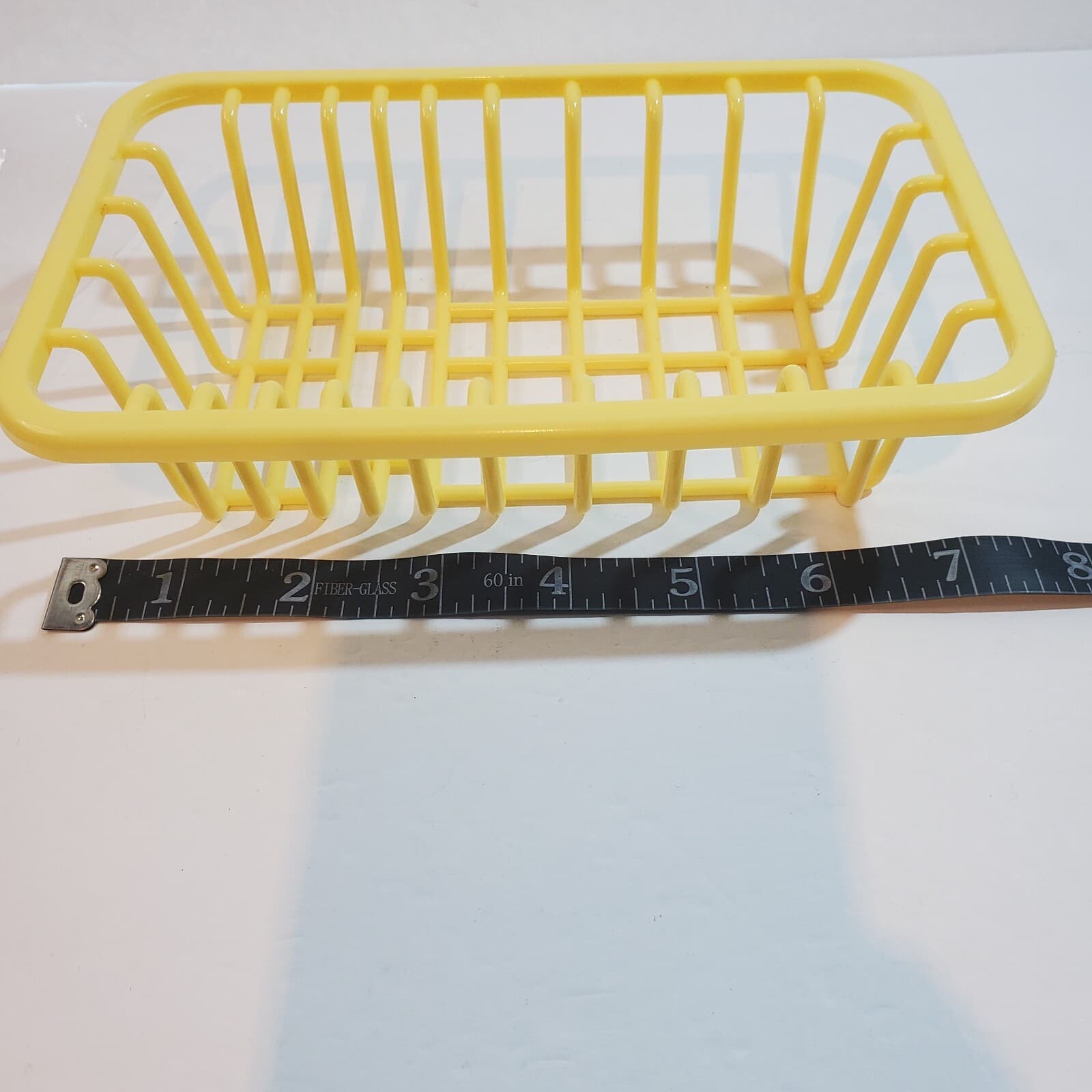 Vintage Greenbrier Intl Doll Toy Dish Drainer Yellow Plastic 4.5 in x 7 in - Thumbnail 6