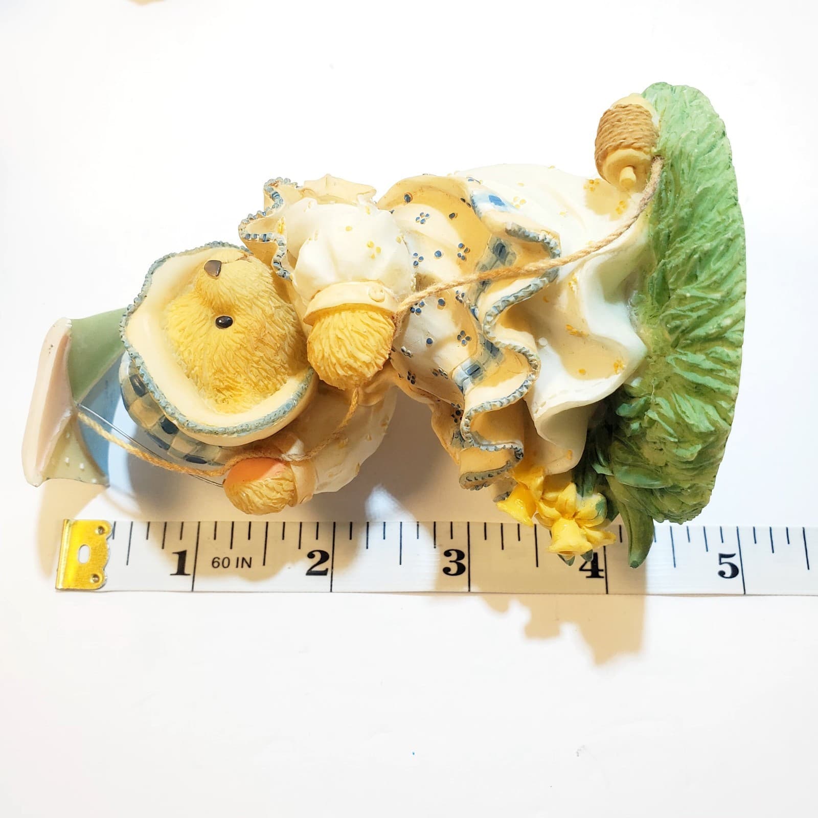 Vintage 1997 Cherished Teddies Megan Spring Brings A Season Of Beauty Figurine - Thumbnail 7