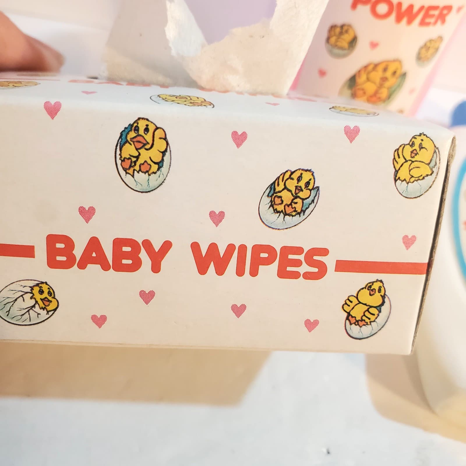 Vintage Plastic Cardboard Doll Accessories Powder Shampoo Baby Wipes - Thumbnail 2