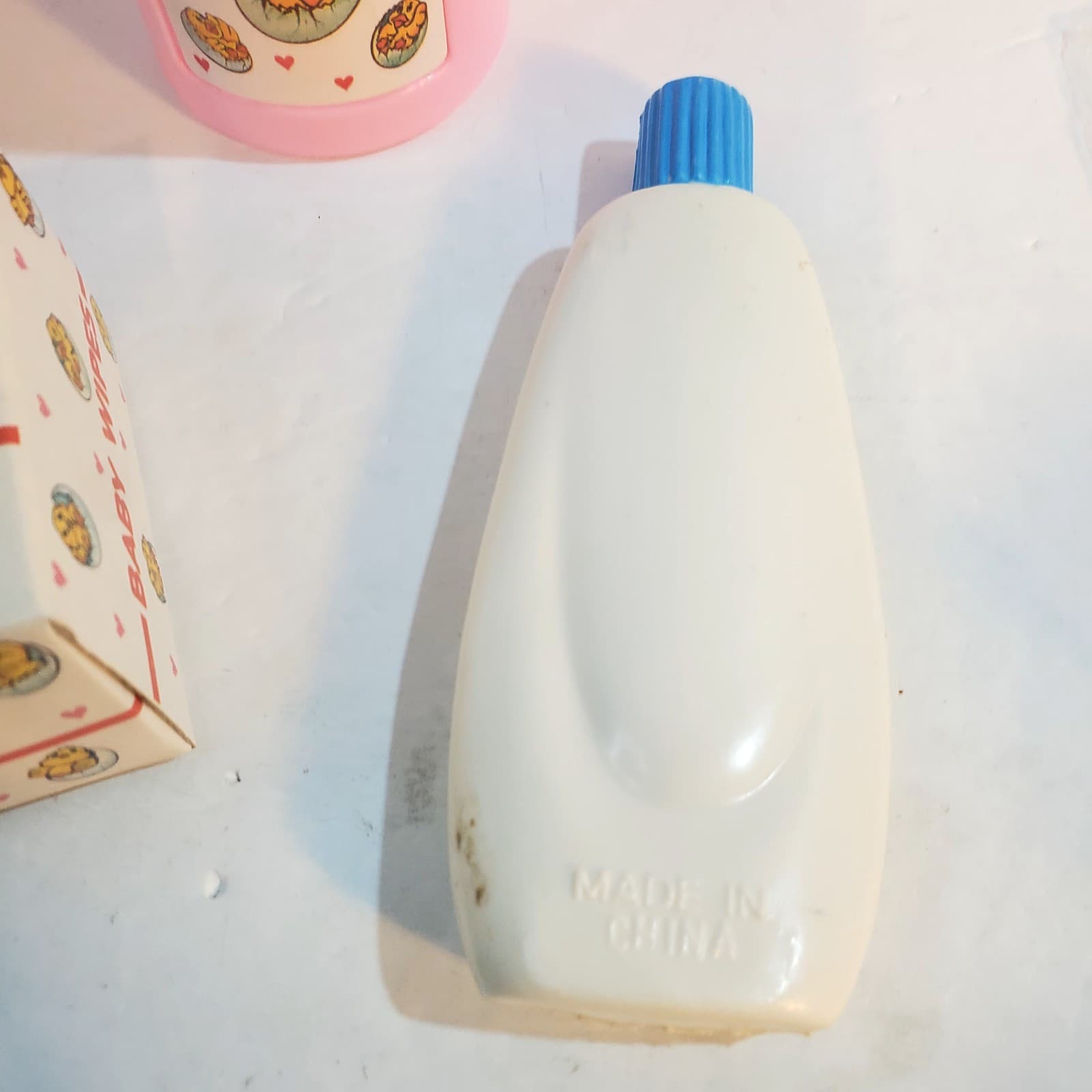 Vintage Plastic Cardboard Doll Accessories Powder Shampoo Baby Wipes - Thumbnail 5