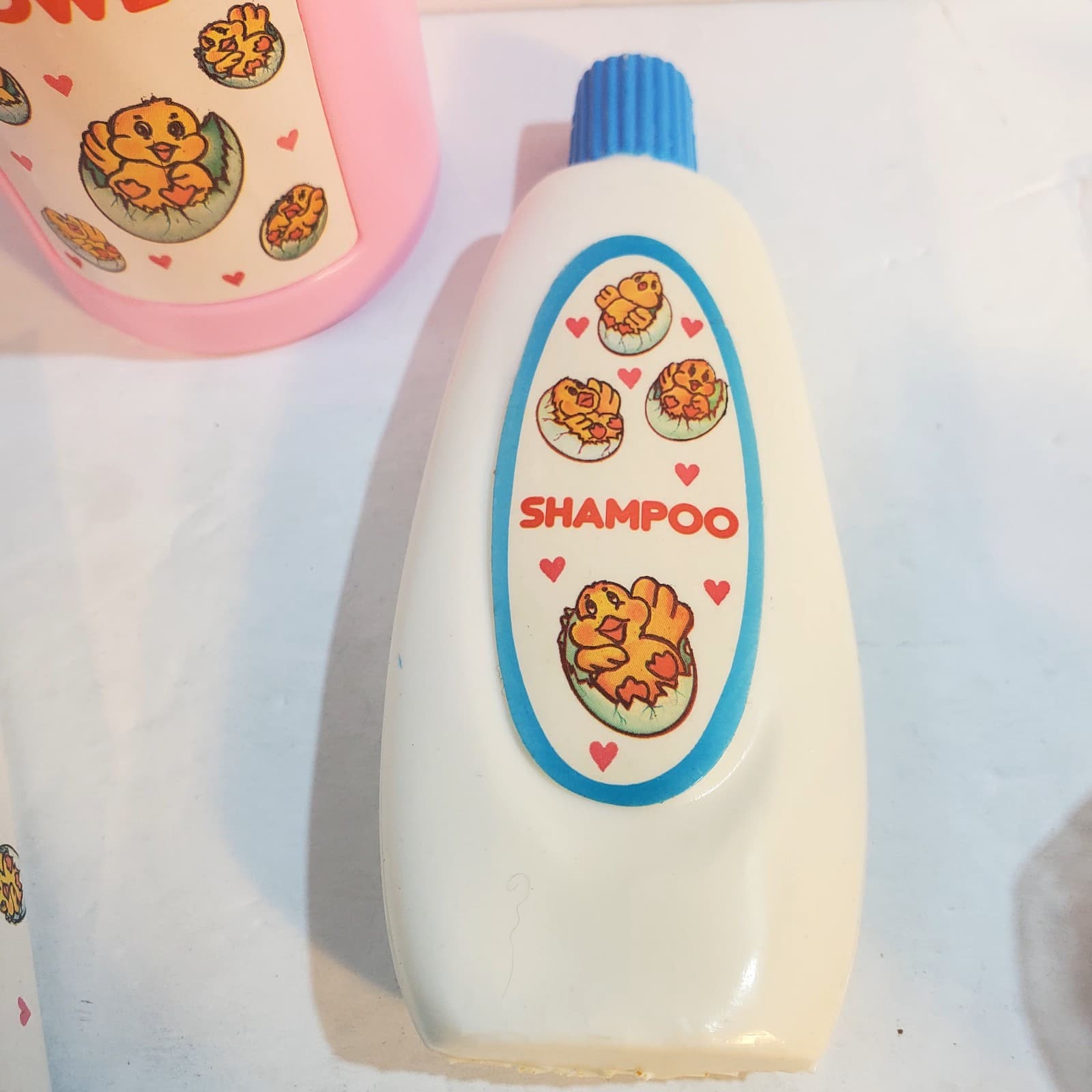 Vintage Plastic Cardboard Doll Accessories Powder Shampoo Baby Wipes - Thumbnail 3