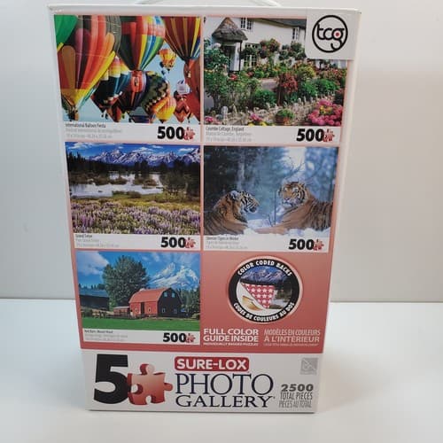 Sure-Lox Photo Gallery 5 Jigsaw Puzzle 500 Pieces each Set 2500 Total Pieces - Thumbnail 11