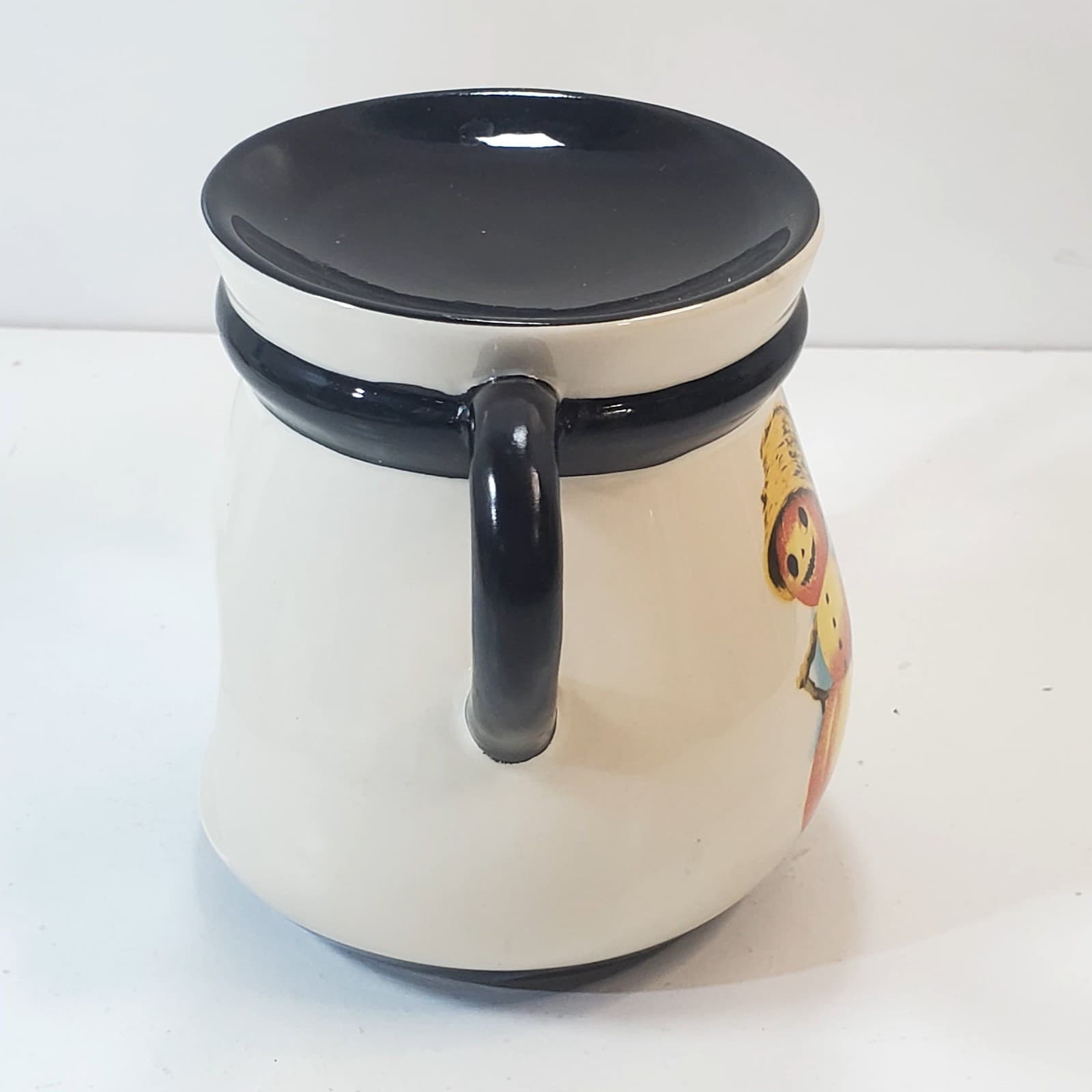 Victorian Trading Co Ceramic Tart Warmer Pumpkin Man Basket Hat Halloween Decor - Thumbnail 3