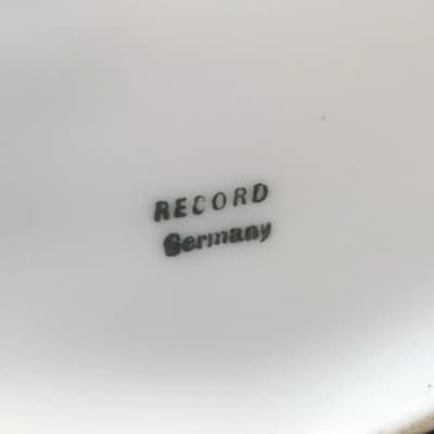 Vintage Record Germany Porcelain Basket Luster Gold Green Art Deco Offset Handle - Thumbnail 8