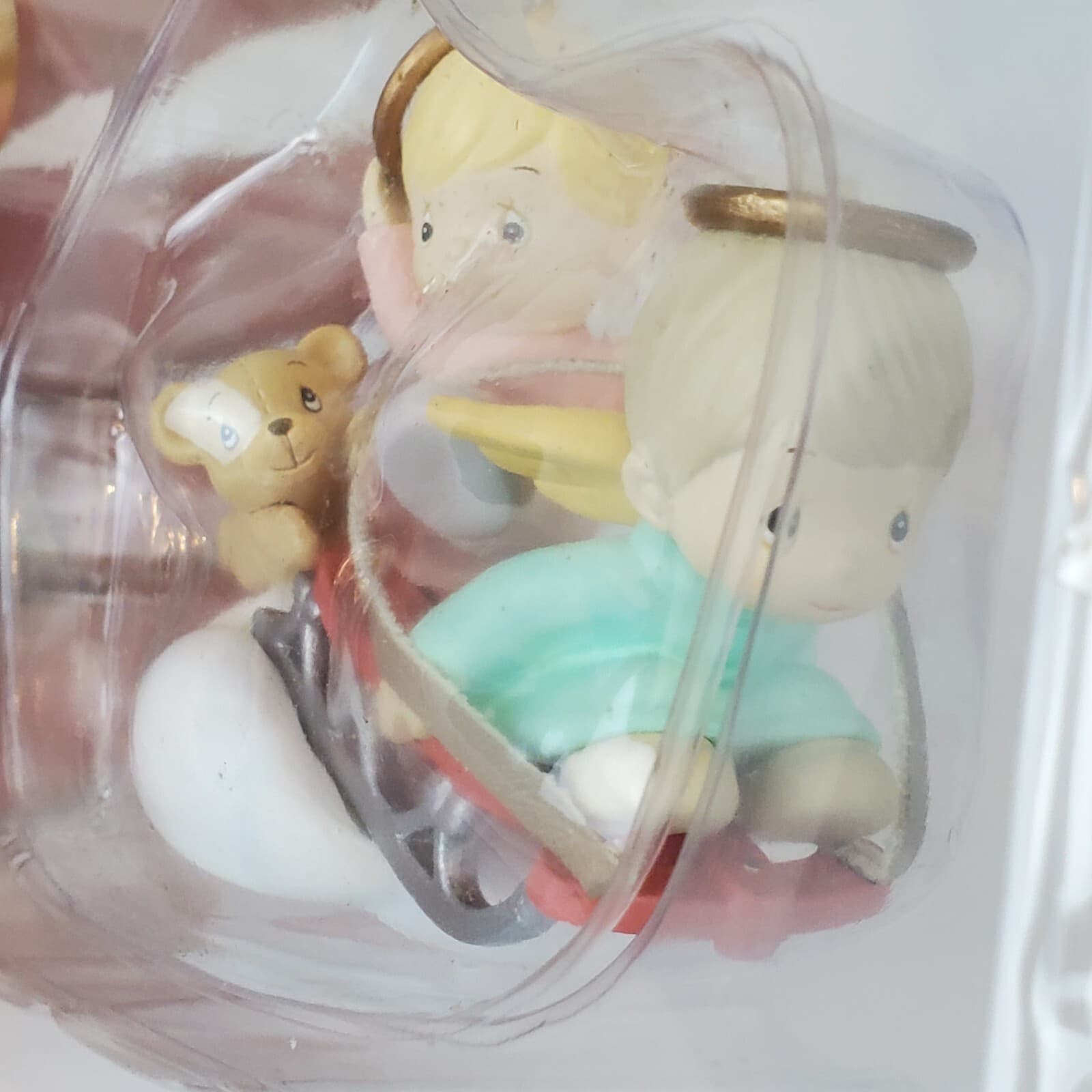 Vtg Enesco Precious Moments Holiday Collection "Hang On To Your Halo" Ornament - Thumbnail 5