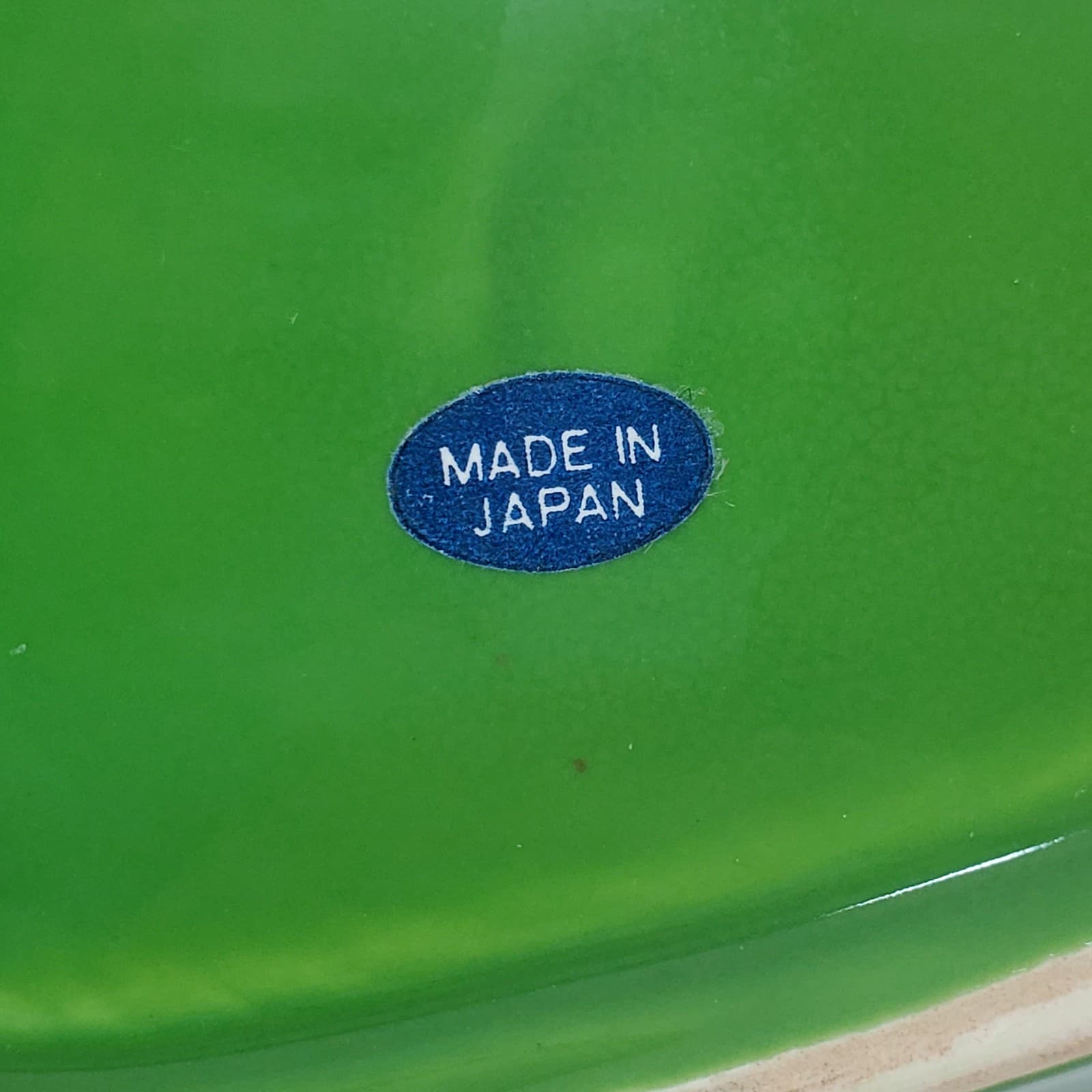 Vintage Green Pepper Shaped Ceramic Bowl Dish Vegetable Decor Made In Japan - Thumbnail 6