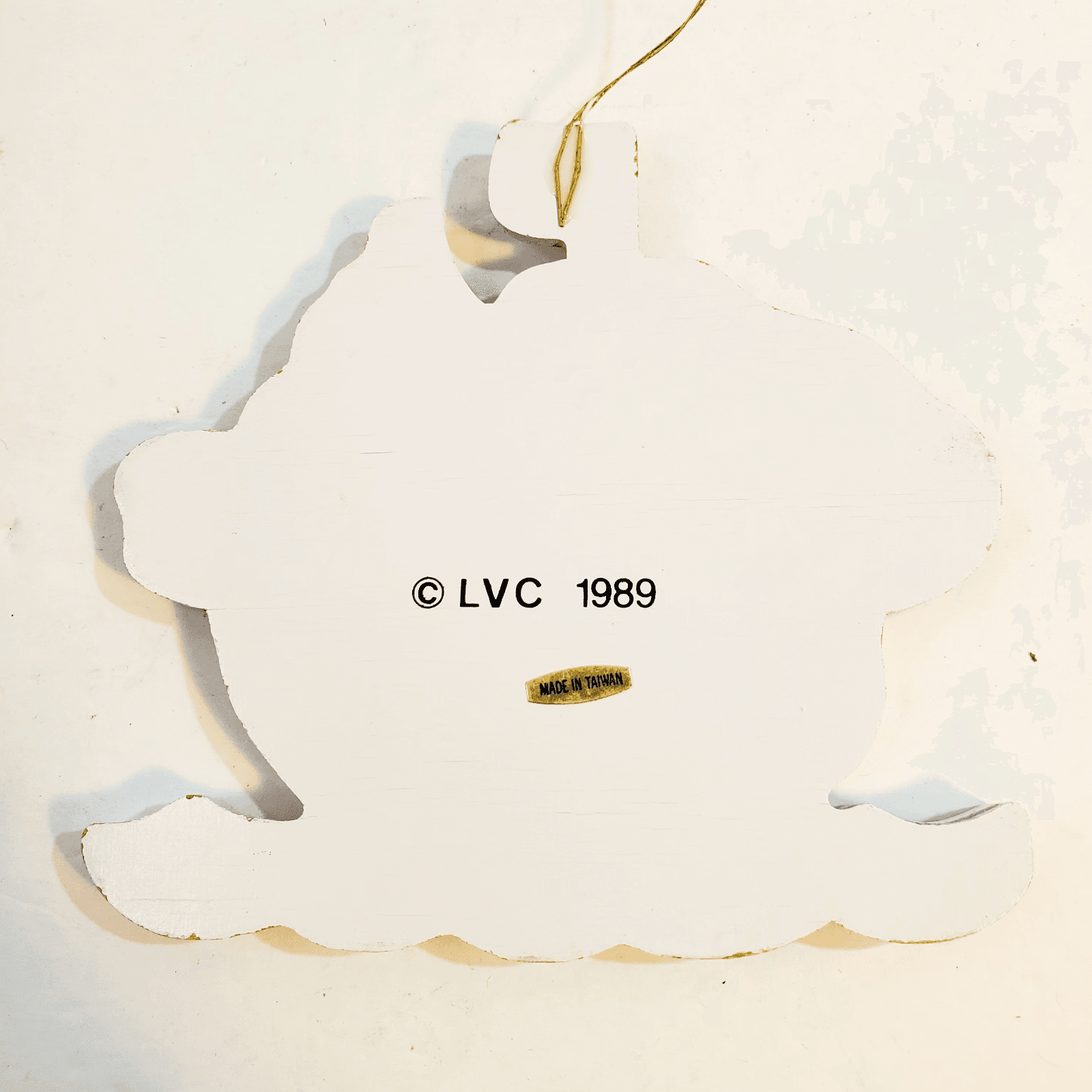 Vintage 1989 LVC Wooden Noah's Ark Christmas Ornament Made in Taiwan 5 inch - Thumbnail 2