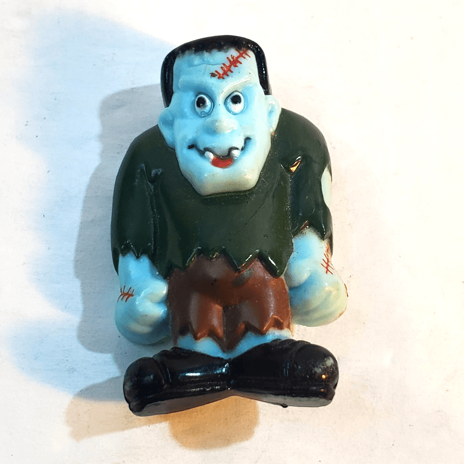 Vintage Russ Berrie Halloween Frankenstein Monster Lapel Pin 1.5"