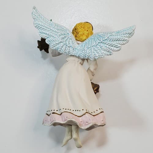 Vtg Christmas Mistletoe Magic Collection Angel Ornament with Bells Collectible - Thumbnail 3