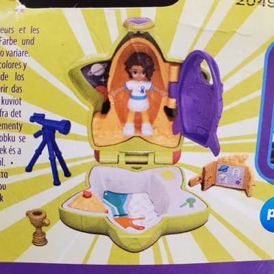 Polly Pocket Doll Astronaut Micro Compact Playset w/ Polly Stick Complete - Thumbnail 8