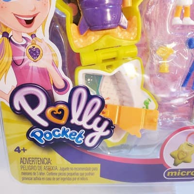 Polly Pocket Doll Astronaut Micro Compact Playset w/ Polly Stick Complete - Thumbnail 3