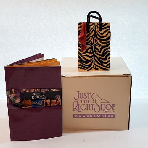 Vtg 1999 Collectible Just The Right Shoe Raine Willits Serengeti Box Bag #26406