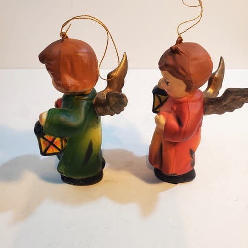 Vtg Kurt S Adler Angels W/ Lantern Christmas Tree Ornaments Lot Of 2 Hong Kong - Thumbnail 6