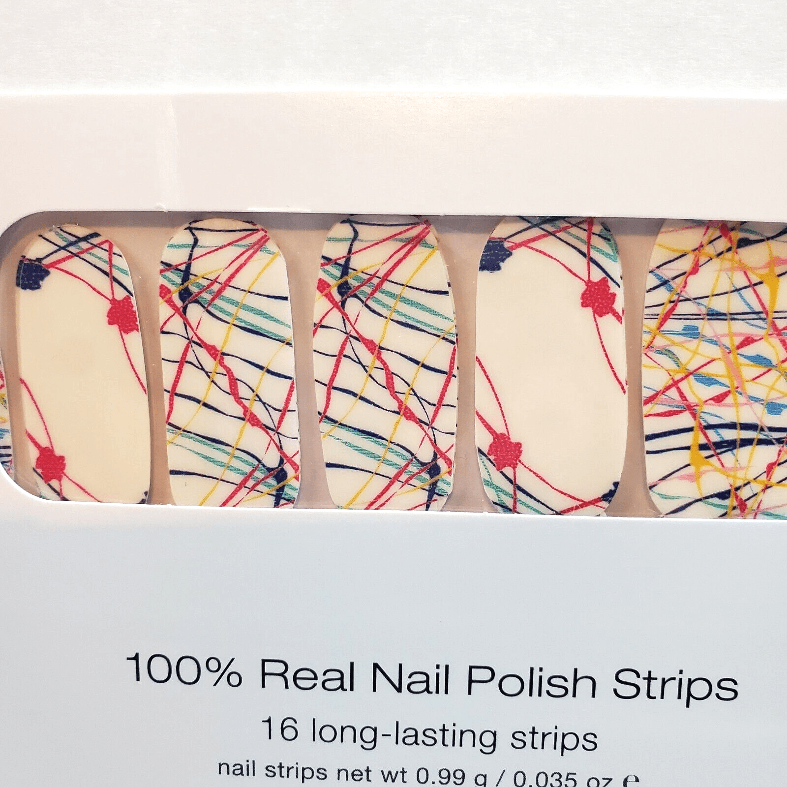 Color Street Nail Strips Mind Over Splatter 100% Real Nail Polish RETIRED NEW - Thumbnail 2