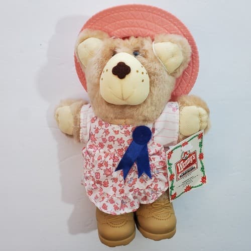Vintage 1986 Wendy’s Furskins Bear Hattie Appalachian Artworks 7” with Tags - Thumbnail 2