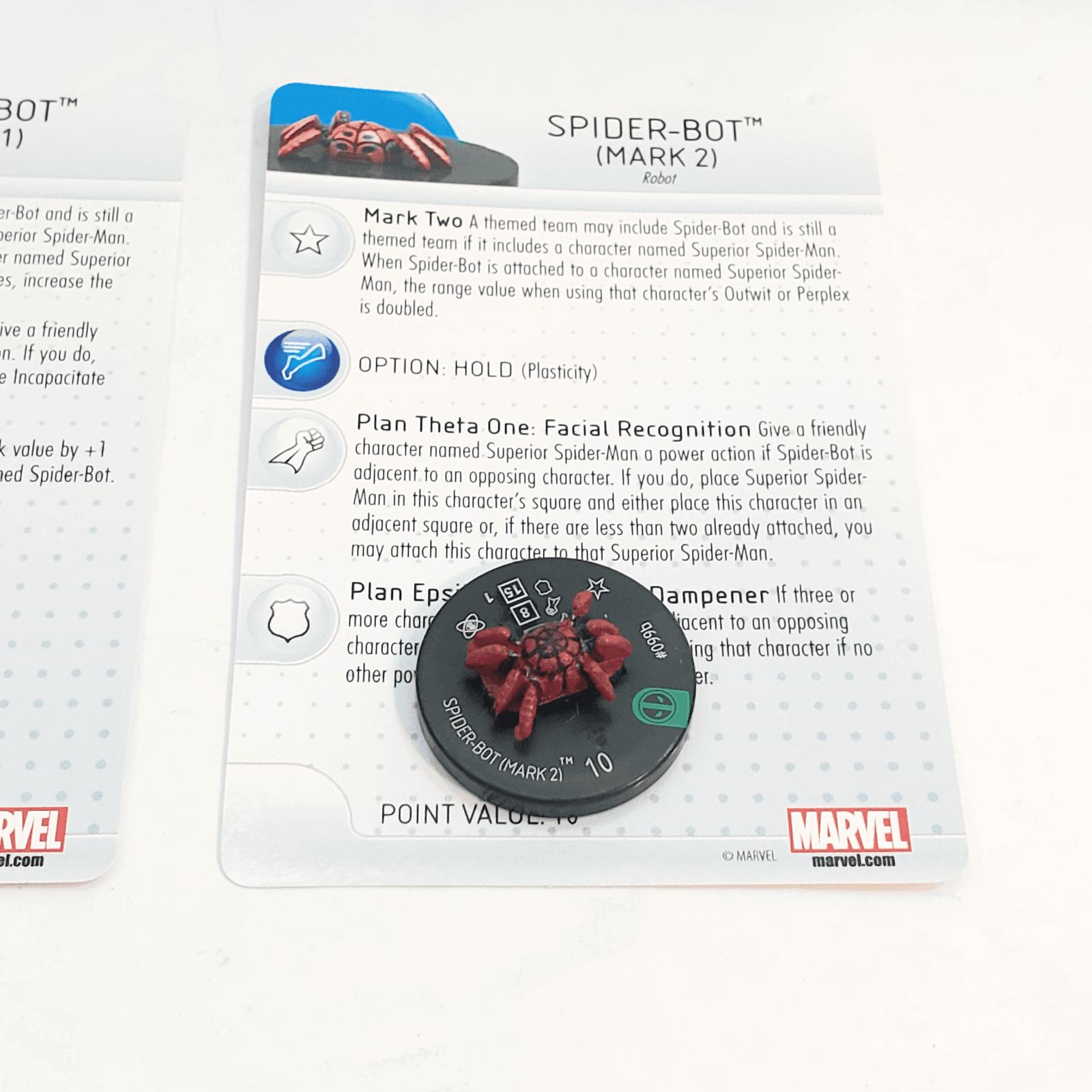 2014 Heroclix Marvel Lot of 7 Deadpool SpiderBot, Agent X, Mercy etc.. w/Cards - Thumbnail 3