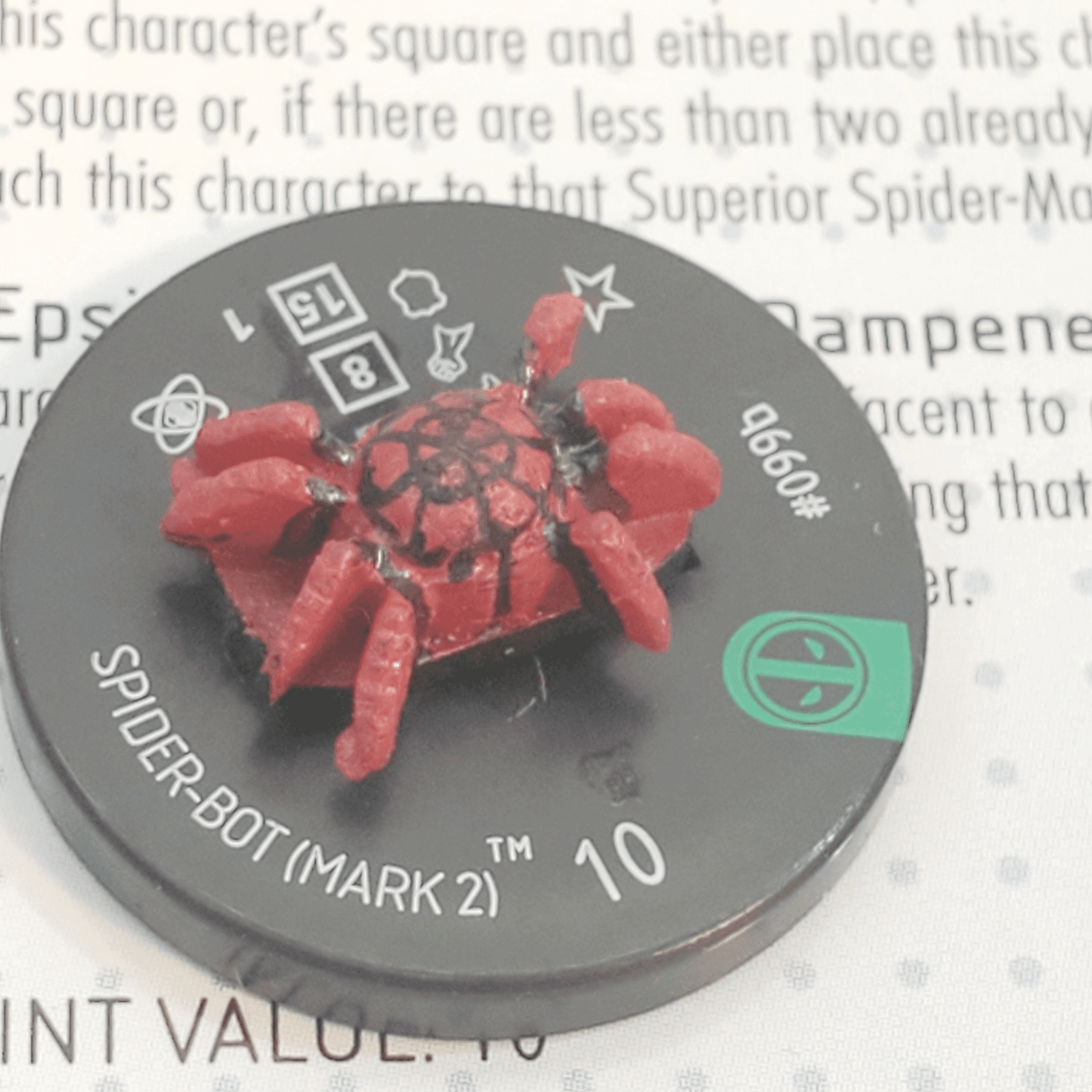 2014 Heroclix Marvel Lot of 7 Deadpool SpiderBot, Agent X, Mercy etc.. w/Cards - Thumbnail 13