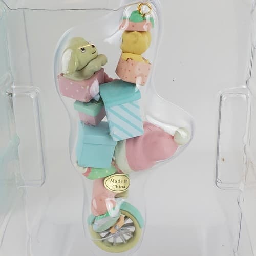 Vintage 1992 Precious Moments On My Way to Wish You a Merry Christmas Ornament - Thumbnail 3