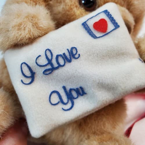 Vtg Russ Caress Soft Pets Brown Puppy Dog I Love You Stuffed Animal Plush Toy - Thumbnail 9