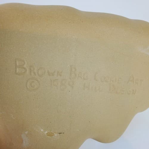 Vintage 1989 Brown Bag Cookie Mold Standing Santa Claus Hill Design 7.25" - Thumbnail 4