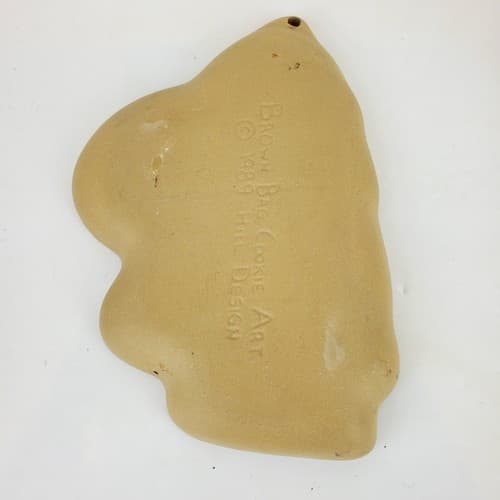 Vintage 1989 Brown Bag Cookie Mold Standing Santa Claus Hill Design 7.25" - Thumbnail 3