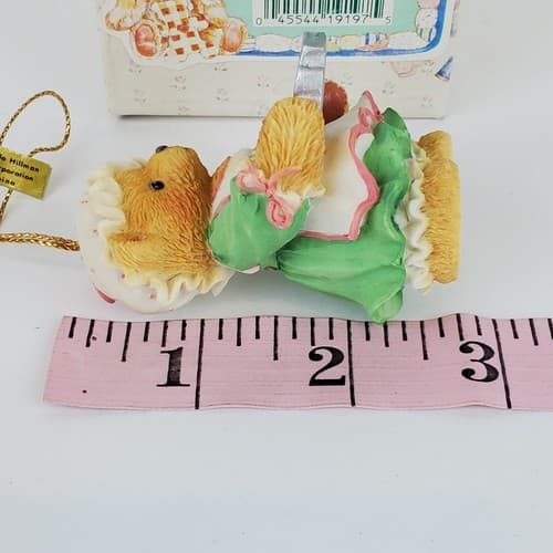 Vtg Enesco Cherished Teddies 1995 Girl Holding Tray Of Cookies Ornament W/Box - Thumbnail 5
