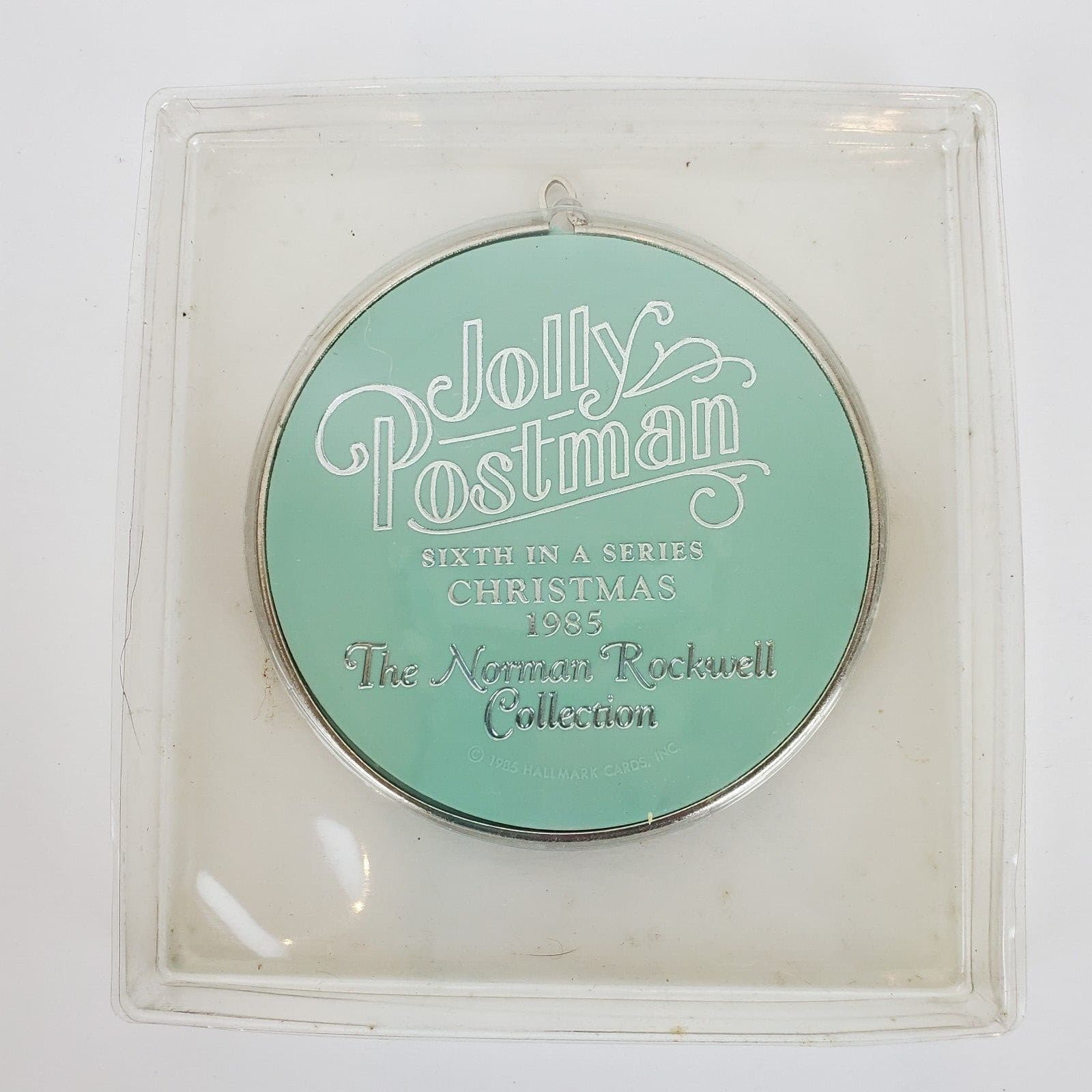 Vintage Hallmark Norman Rockwell Cameo Series Christmas Ornament 1985 Postman - Thumbnail 4
