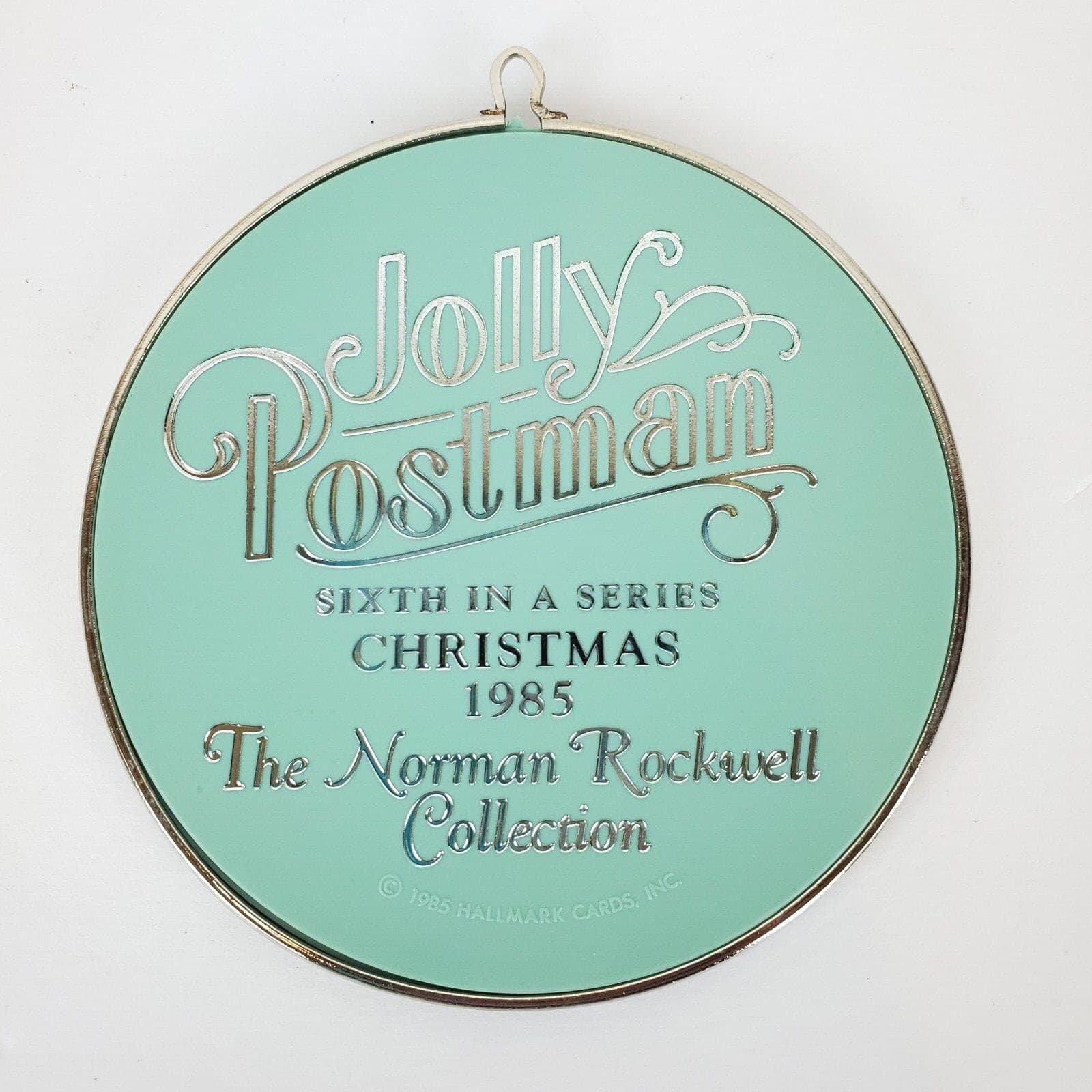 Vintage Hallmark Norman Rockwell Cameo Series Christmas Ornament 1985 Postman - Thumbnail 2