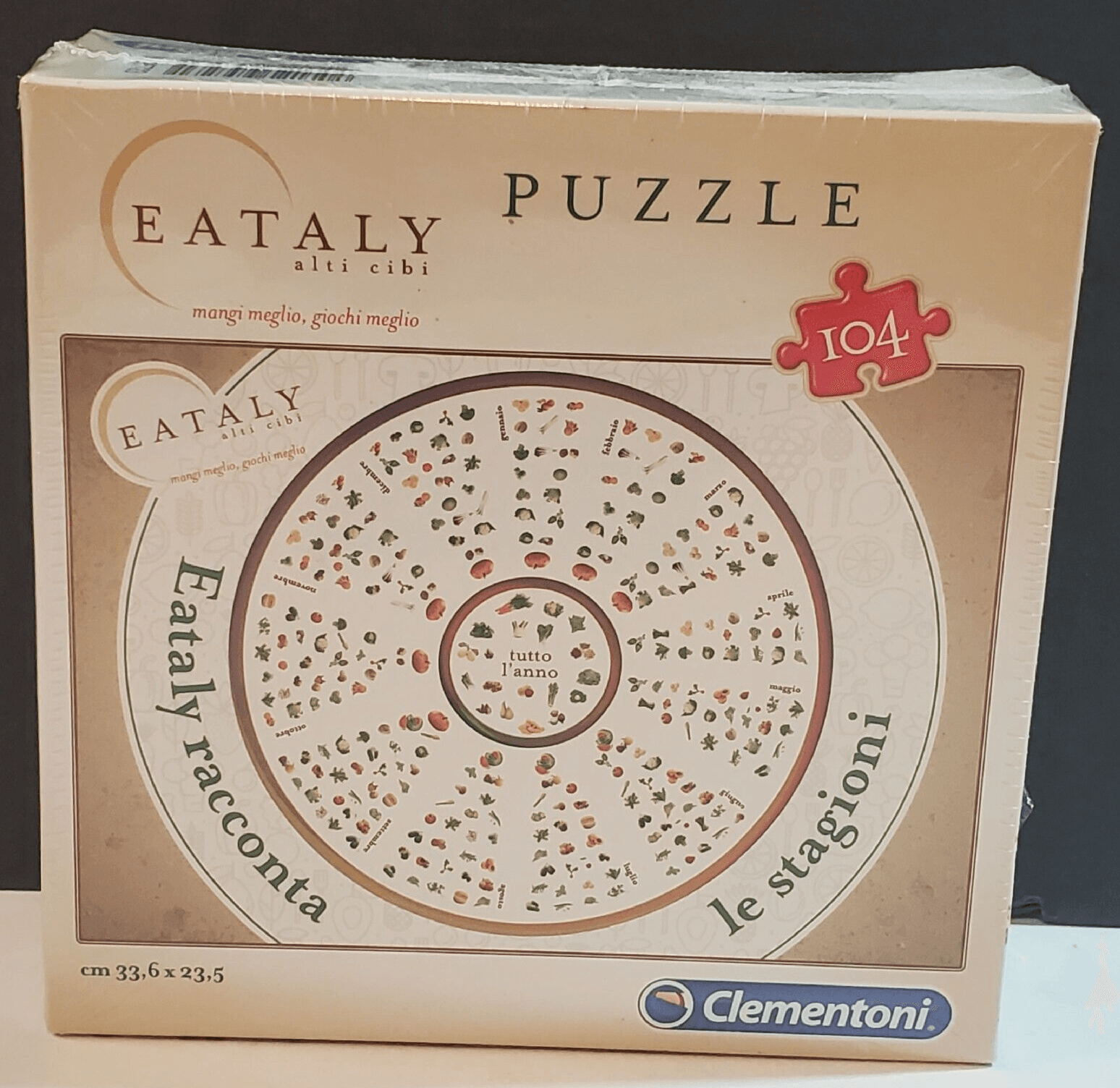 Clementoni 104 piece Jigsaw Puzzle Eataly Fruit and Vegetables Made In Italy