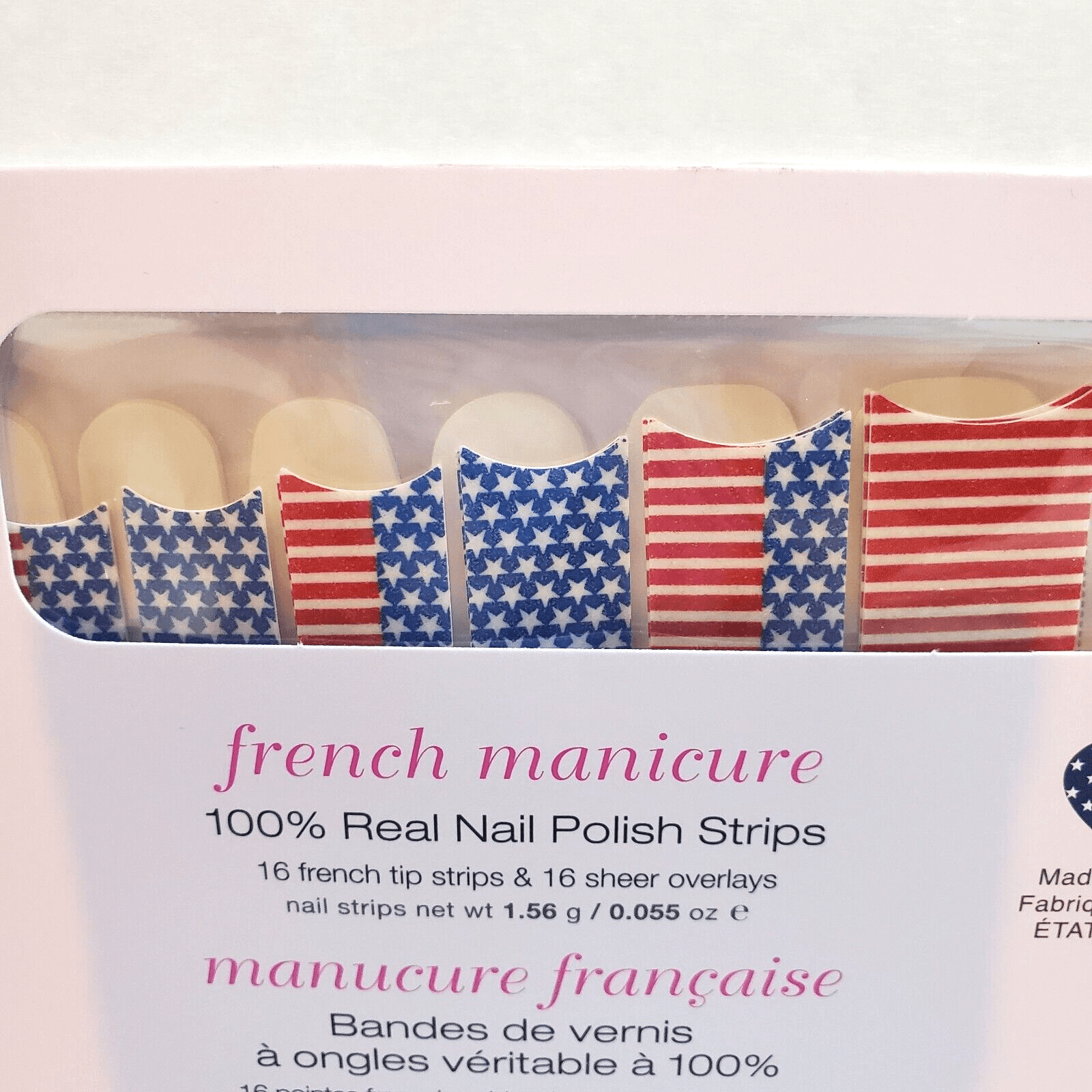 Color Street Nail Strips Red White and Belle French Real Nail Polish RETIRED NEW - Thumbnail 2