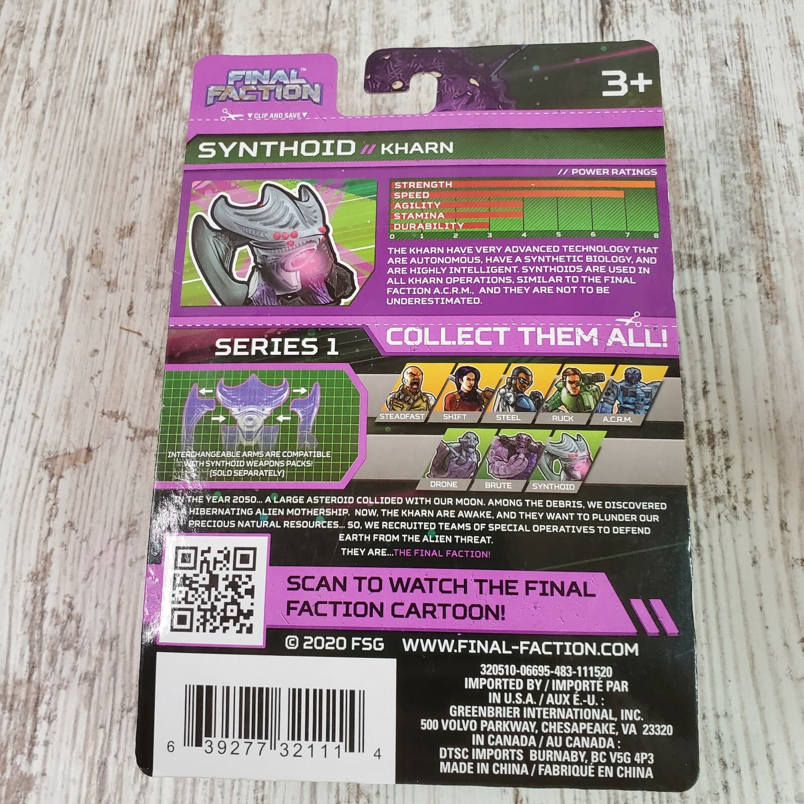 Final Faction Kharn Hive Class Synthoid 4" Action Figure New in Package - Thumbnail 2