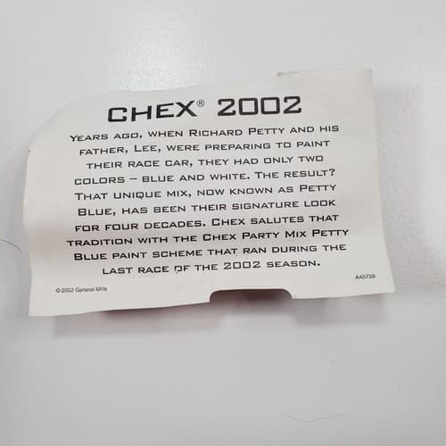 The Original Chex Party Mix Blue #43 DIe Cast Richard Petty Race Car, 2002 - Thumbnail 4