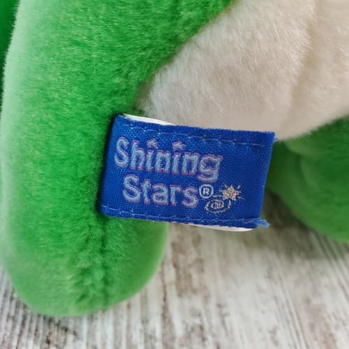 Russ Berrie 2006 Shining Stars Sitting Spotted Green Frog Plush 8" - 10" - Thumbnail 7