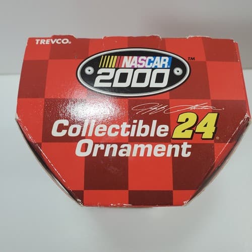 NASCAR 2000 Jeff Gordon #24 Collectible Race Car Christmas Ornament Trevco - Thumbnail 3