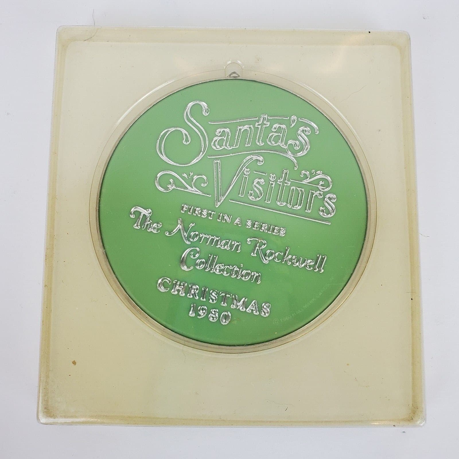 Vtg Hallmark Norman Rockwell Cameo Series Christmas Ornament 1980 Santas Visitor - Thumbnail 4