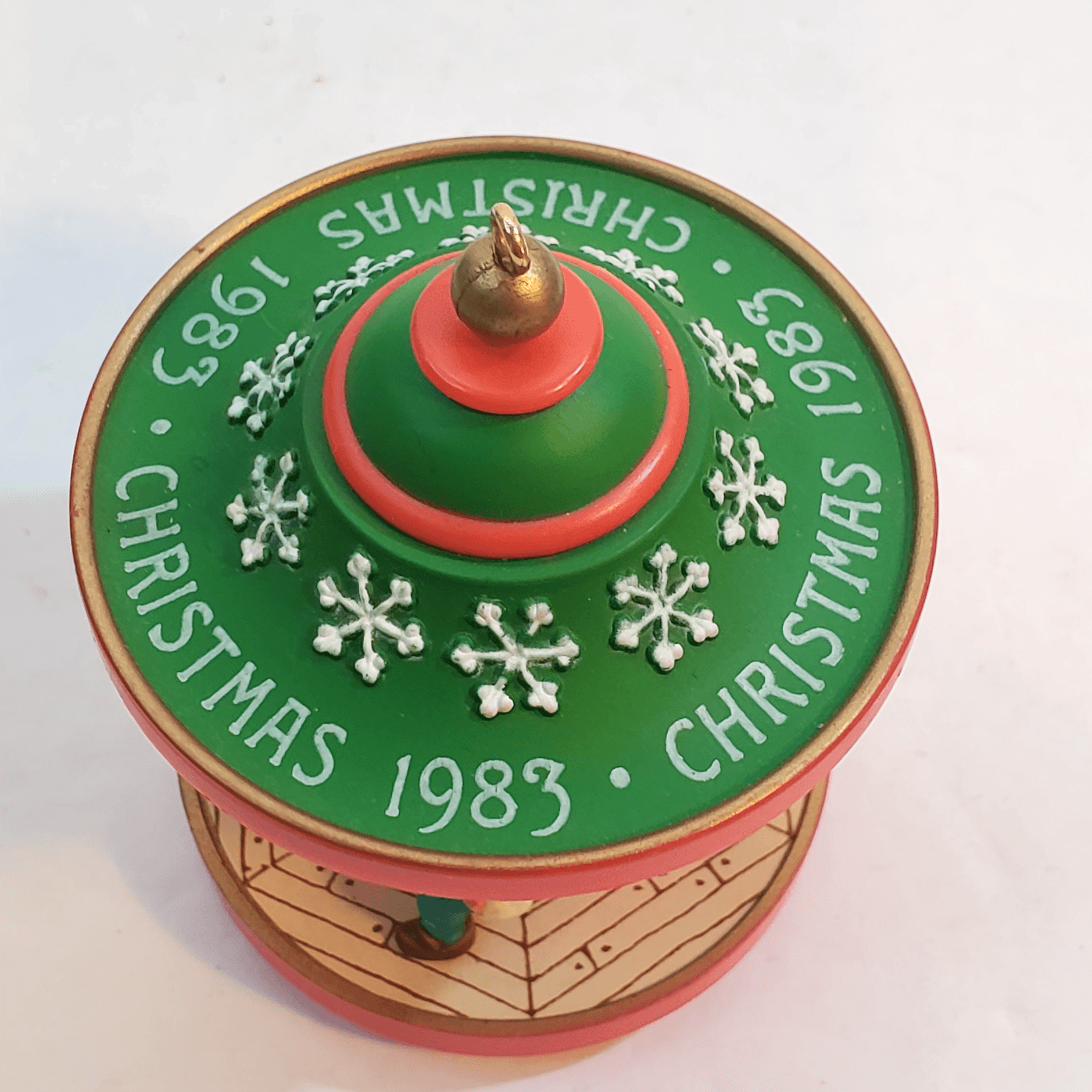 Vintage 1983 Hallmark Cards Santa Carousel #6 in the series Christmas Ornament - Thumbnail 2