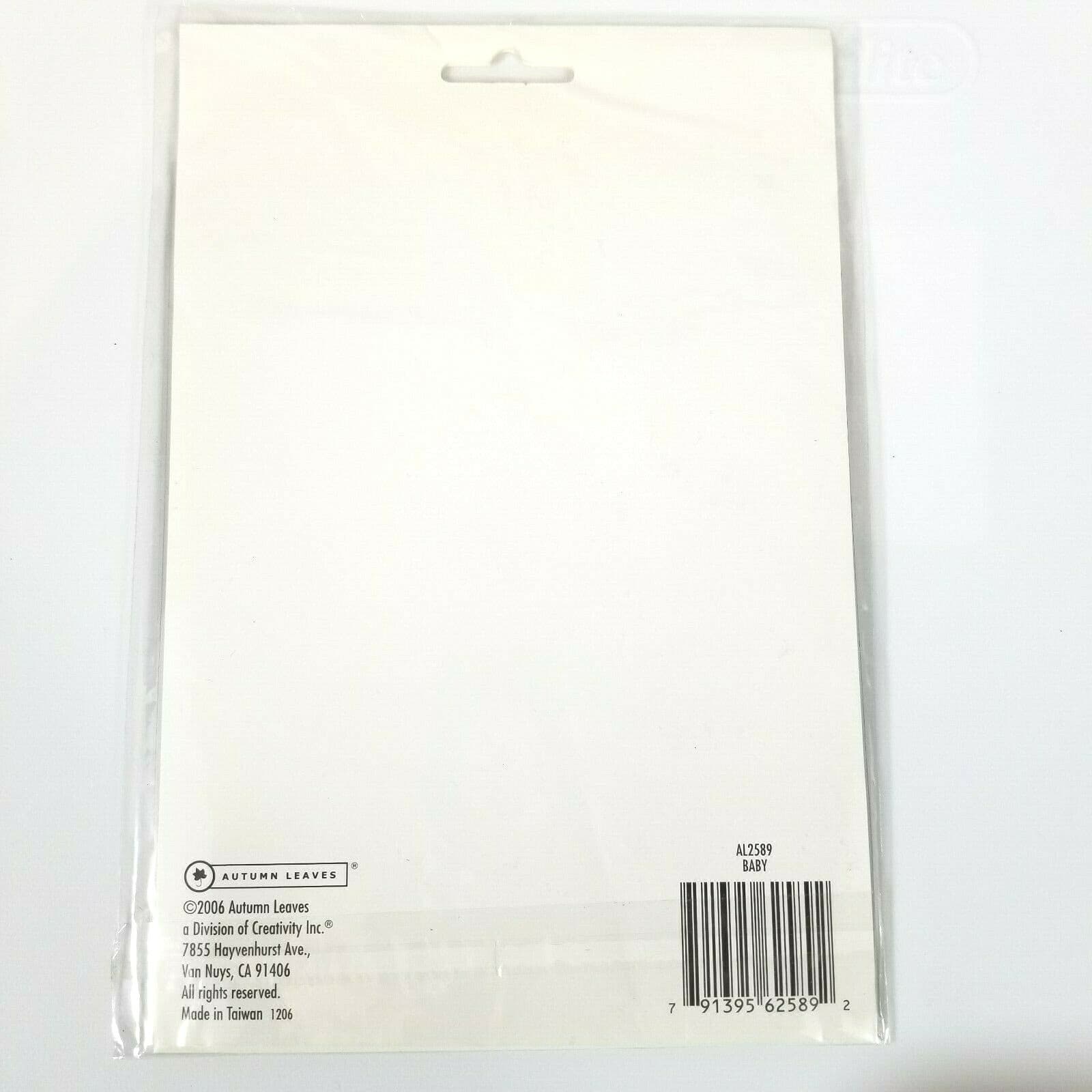 Autumn Leaves Baby Boy Girl Clear Unmounted Scrapbooking Card Making Stamp Set - Thumbnail 2