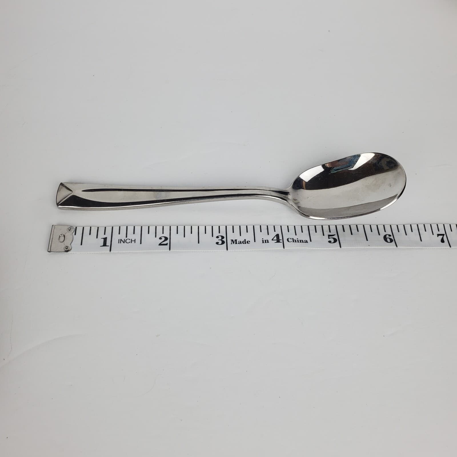 Set of 2 Oneida Glossy Lincoln Butter Knife and Sugar Spoon Stainless Steel - Thumbnail 6