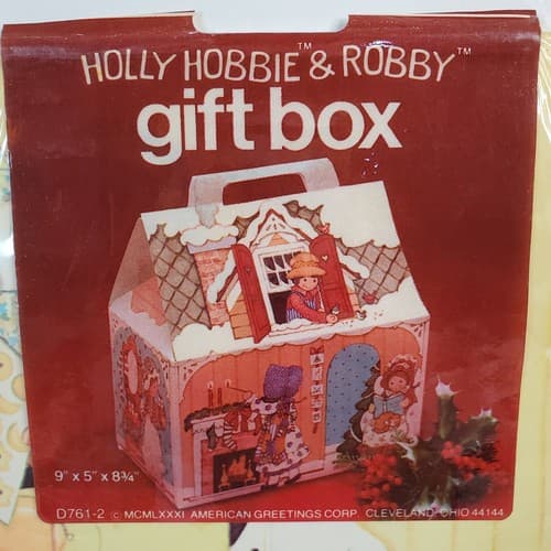 Vintage Holly Hobbie & Robby Gift Box American Greeting Corp. 9" x 5" x 8.25" - Thumbnail 2