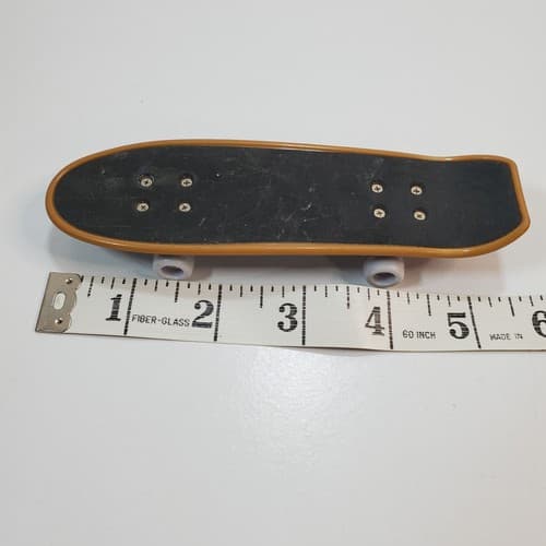 Vintage Fingerboard Signed Skipper Bay 12-31-2002 Blue Red 5.25 in. Deck - Thumbnail 7