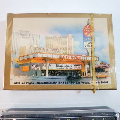 Lot of 2 Vintage Las Vegas Souvenir State Playing Cards Made in Hong Kong NEW - Thumbnail 2