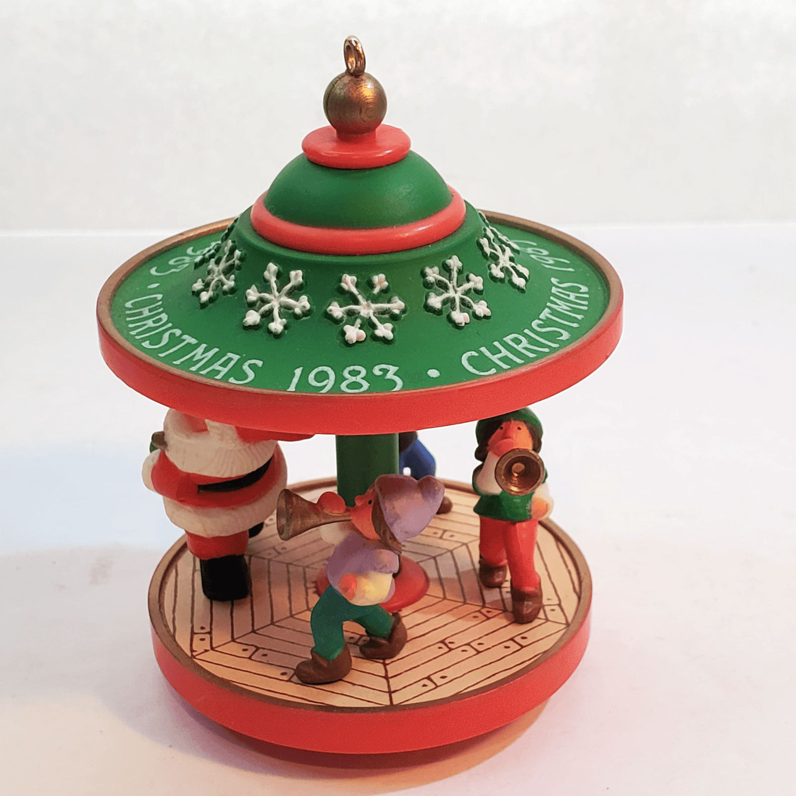 Vintage 1983 Hallmark Cards Santa Carousel #6 in the series Christmas Ornament