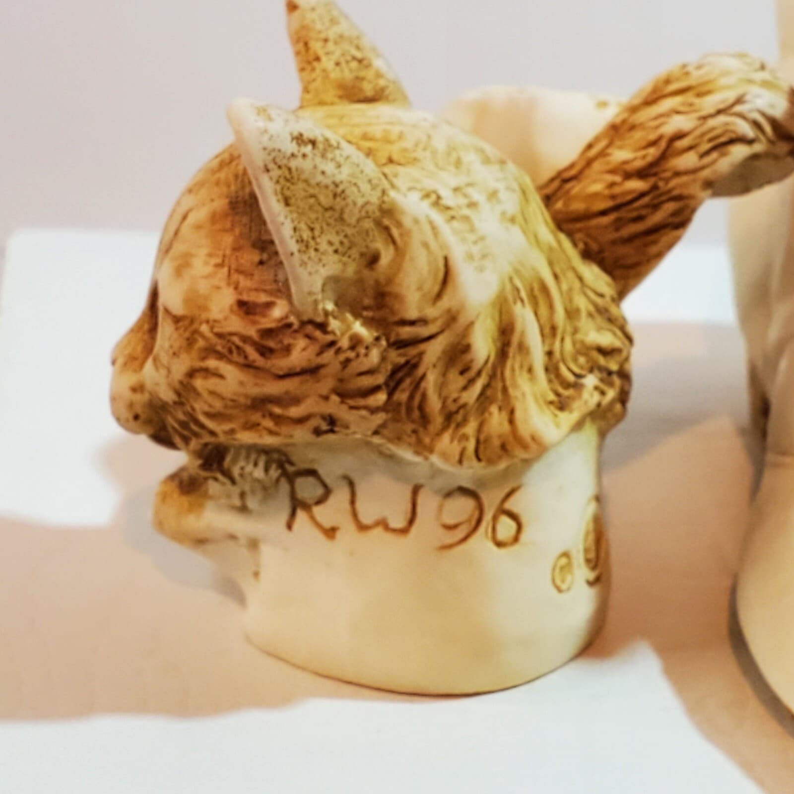 Vtg Harmony Kingdom Purrfect Fit Cat in Shoe Victorian Boot Trinket Box Figurine - Thumbnail 6