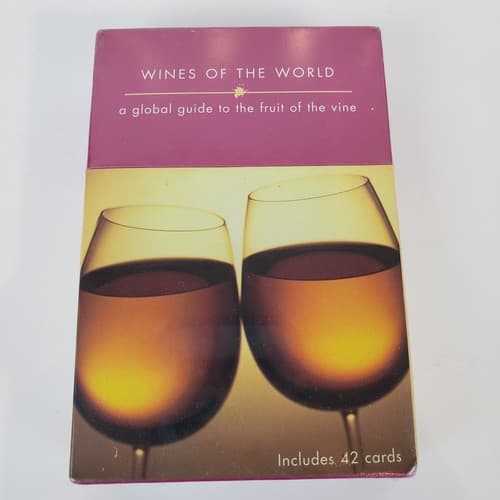 Wines of the World Cards 42 cards Global Guide to the Fruit of the Vine New