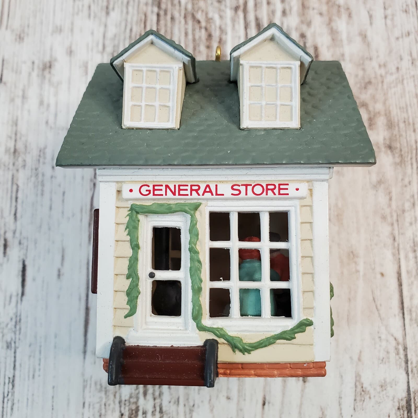 Vtg 1986 Hallmark Keepsake Lighted Ornament Holiday Magic General Store - Thumbnail 3