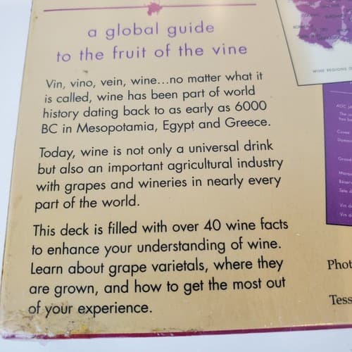 Wines of the World Cards 42 cards Global Guide to the Fruit of the Vine New - Thumbnail 4