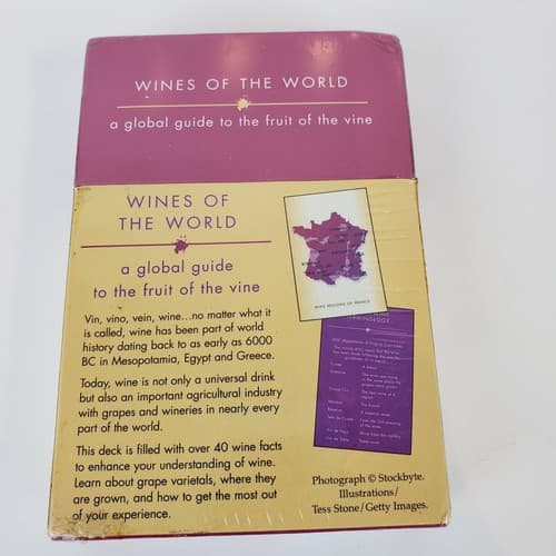 Wines of the World Cards 42 cards Global Guide to the Fruit of the Vine New - Thumbnail 2
