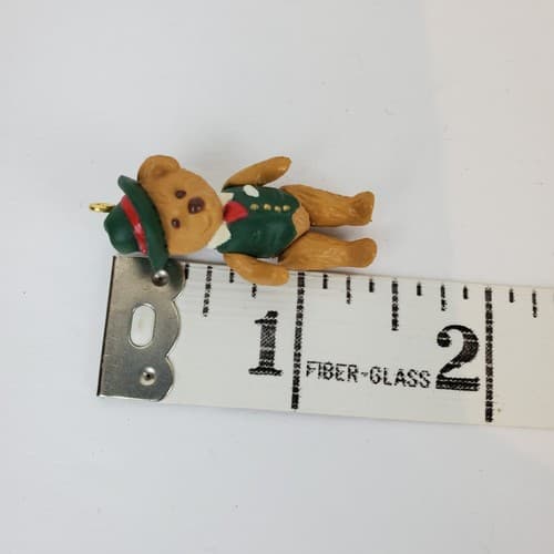 Vtg Lot 4 Hallmark Christmas Ornaments March Teddy Bears & Teddy Style Miniature - Thumbnail 10